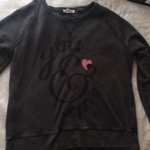 large women’s dark grey aeropostale sweatshirt